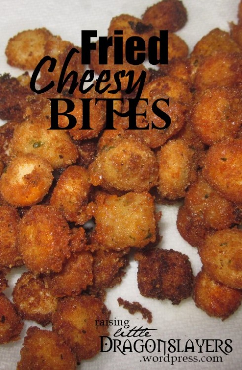 Easy fried cheesy bites.